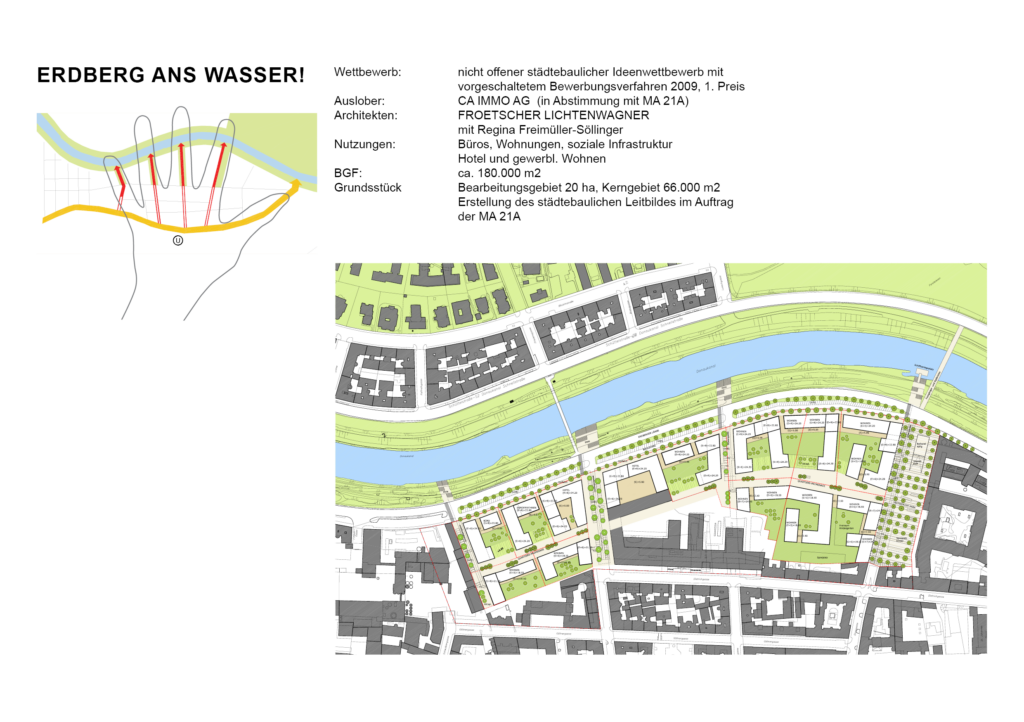 Abbildung von Waterfront Erdberger Lände Wettbewerb 1.Preis